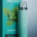 Geek Bar Miami Mint disposable vape device showing teal packaging and sleek design with fresh spearmint flavor profile